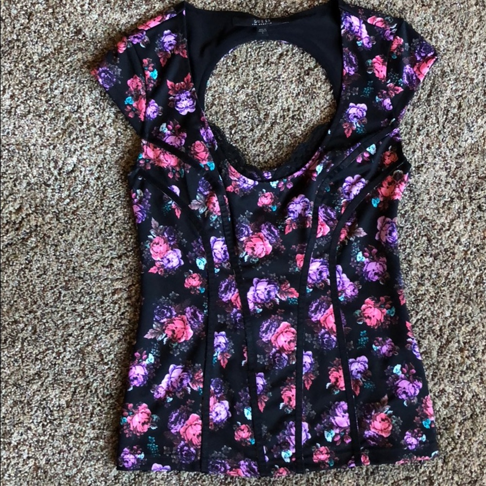 Guess Los Angeles floral shirt